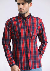 TEXTURED CHECK SHIRT